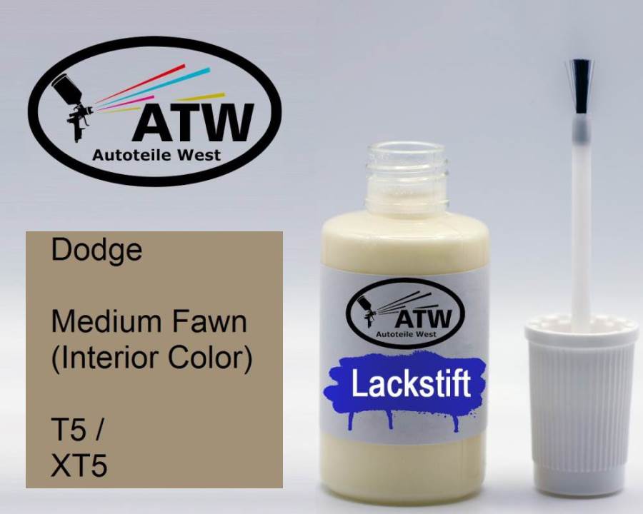Dodge, Medium Fawn (Interior Color), T5 / XT5: 20ml Lackstift, von ATW Autoteile West.